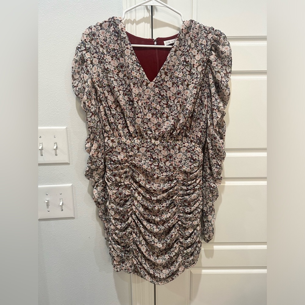 Free the Roses Floral Long Sleeve Dress